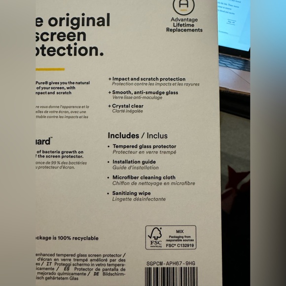 Tempered glass bodyguardz iPhone 13 Pro Max screen protector. - Picture 1 of 8